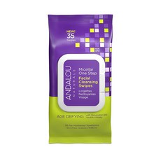 ANDALOU NATURALS 卸妝棉 15.24*19.68cm, 1個, 35張