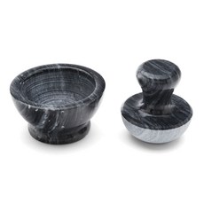 FOX RUN 大理石研缽&研杵組 黑色, 1個