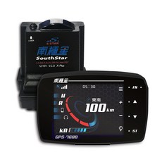 南極星 GPS 7688 液晶彩屏分體測速器 區間測速 固定照相 APP雲端更新, 黑, 1套