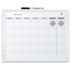 quartet 磁乾式日曆白板, 塑料