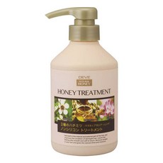 KUMANO 熊野油脂 Deve熊野油脂修護保濕蜂蜜護髮乳, 1個, 450ml