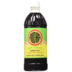 Aloha 低鹽醬油, 1個, 709ml
