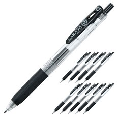 ZEBRA 斑馬牌 Sarasa Clip環保鋼珠筆 0.5mm, 10入, 黑色