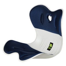 ZA Peace and Happiness 矯正坐姿坐墊 護脊防駝背 久坐舒適 透氣記憶棉 多色選擇, 深藍