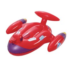 Bestway 可噴水戰機坐騎泳圈41100，兒童趣味水上玩具，安全耐用，易於攜帶, 紅色