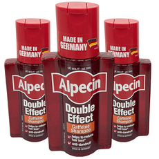 Alpecin 雙效咖啡因抗頭皮屑洗髮露, 3個, 200ml