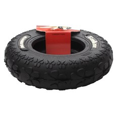 Mammoth Pet Products 咬輪子狗狗橡膠玩具 M, 1個, 黑色