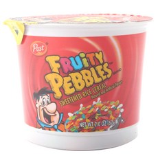 Post 杯裝彩色水果玉米麥片, 1盒, 57g