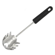 CHEF CRAFT 不銹鋼義大利麵叉勺, 1個, 黑色的