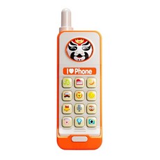 復古大哥大造型兒童故事機 (音樂/模擬電話), 橘色, 1個