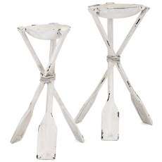 Imax Worldwide Home Tiana燭台 2件組, 白色