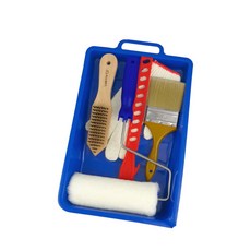 ALLGET 室外精巧油漆工具組 - DIY油漆刷具套裝 含滾筒、刮刀, 1個