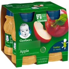 Gerber 嘉寶 果汁 118ml, 蘋果口味, 4瓶