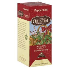 Celestial Seasonings 薄荷花草茶不含咖啡因 25 包不含麩質, 薄荷, 39g