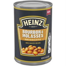 HEINZ 亨氏 烤肉焗豆, 肯塔基風格的波本威士忌和糖蜜, 1個, 453g