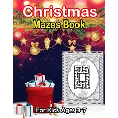 (英文圖書) Christmas Mazes Book For Kids Ages 3-7 平裝版, Independently Published, 英文