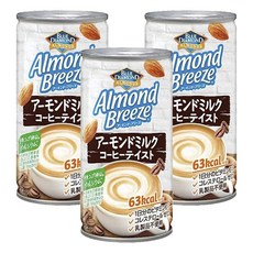 BLUE DIAMOND 藍鑽 Almond Breeze杏仁奶 咖啡口味, 3罐, 185g