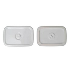 Noda Horo 野田琺瑯 長方深型保鮮盒用密封上蓋 L, 1個, 白色