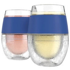 HOST Wine Freeze Cooling Cup 酒杯 藍色 251ml, 2入