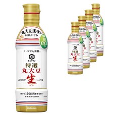 KIKKOMAN 龜甲萬 日本特選丸大豆生醬油, 5個, 450ml