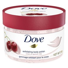 Dove 多芬 去角質身體磨砂膏 櫻桃杏桃牛奶香, 1個, 298g
