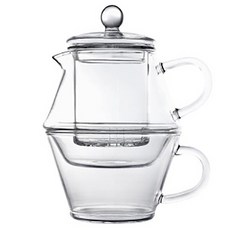 Bredemeijer 茶葉過濾玻璃耐熱泡茶壺, 玻璃