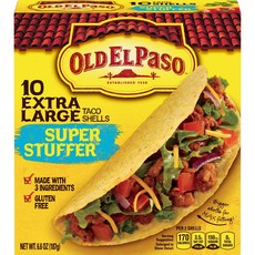 Old El Paso Super Stuffer無麩質塔可餅 XL, 1盒, 187g