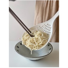 Baohome 撈麵撈餃子大漏勺 家用廚房耐高溫尼龍矽膠大號瀝水勺, 1個