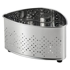 YOSHIKAWA 吉川 Sweeze三角不鏽鋼角落廚餘濾水架, 1個, 銀