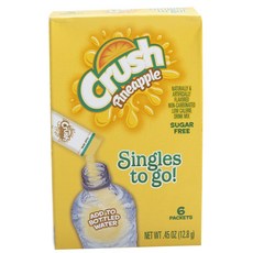 Crush 無糖鳳梨風味沖泡飲 隨身包, 6件, 2克