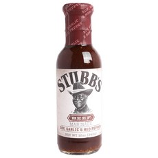 STUBB'S 大蒜紅胡椒醃牛肉風味燒烤醬, 1個, 340克