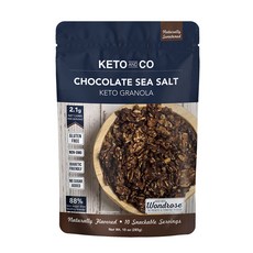 Keto And Co 巧克力海鹽格蘭諾拉麥片, 1個, 285g