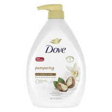 Dove 多芬 溫和絲柔乳木果油香草沐浴露, 1瓶, 1L