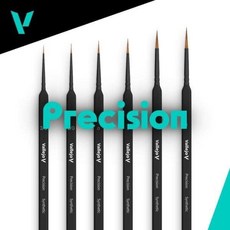 Acrylicos Vallejo AV 精準系列塑膠毛圓形畫筆-三角手柄 模型上色, 尺寸 2, 1個
