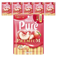 Kanro 甘樂 Pure優質軟糖 水蜜桃口味, 6個, 54g