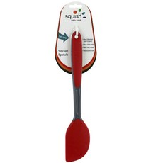 squish 矽膠料理刮刀, 1個, 紅色+灰色