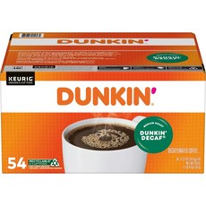 DUNKIN' 中焙低咖啡因膠囊咖啡K-Cup Pot, 54入, 10.5g