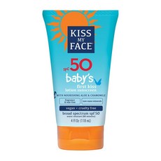 Kiss My Face 兒童防水防曬乳 SPF50, 1瓶, 118ml