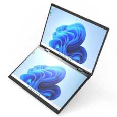 14吋雙螢幕筆電 觸控翻轉筆記型電腦, 黑色, 1台, 1TB, 32GB, WIN11 S