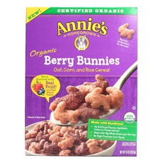 Annie's 兔子造型燕麥玉米&米粒麥片, 1盒, 283.5g