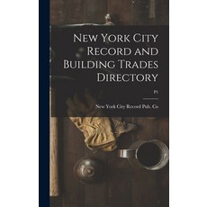 (英文圖書) New York City Record and Building Trades Directory; p1 精裝版, Legare Street Press, 英文