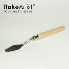 艾特藝術家 油畫刀/顏料刮刀 油畫.流動畫.流體畫.石英沙畫.肌理畫創作, 1入,需滿150元不含運費才有出貨