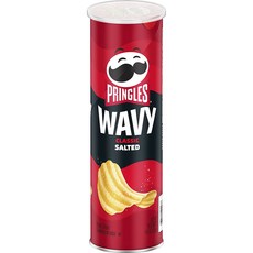 PRINGLES 品客 經典波浪洋芋片 海鹽口味, 1罐, 130g