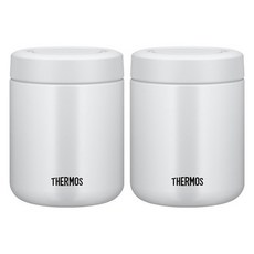 THERMOS 膳魔師 真空保溫湯罐 JBR-401, 2個, 白色 灰色