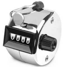 HHC 手握式計數器, 銀色, 1個