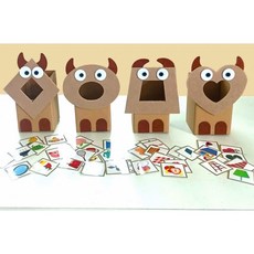 形狀配對認知邏輯遊戲：怪獸造型分類投入教具，培養兒童幾何認知與手眼協調能力, 詳見包裝