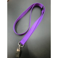 【富巨金】15mm高速帶識別證帶/證件帶 - 1.5cm寬特多龍安全扣旋轉金屬夾, 紫色