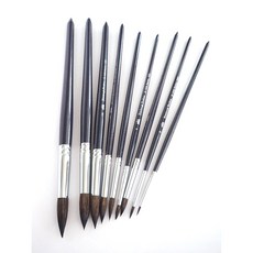 【汶采】愛丁堡 永利黑貂水彩筆E-036圓頭水彩筆＃14 黑貂毛水彩筆 美術繪畫用品, ＃14