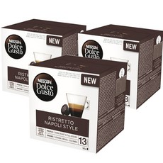 NESCAFE 雀巢咖啡 Dolce Gusto 多趣酷思 多趣酷思那不勒斯Ristretto膠囊咖啡, 16入, 3個