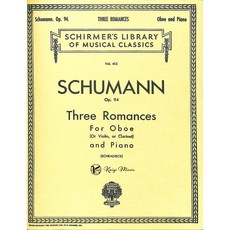 凱翊︱Schirmer Schumann Three Romances 雙簧管小提琴樂譜, Op. 94